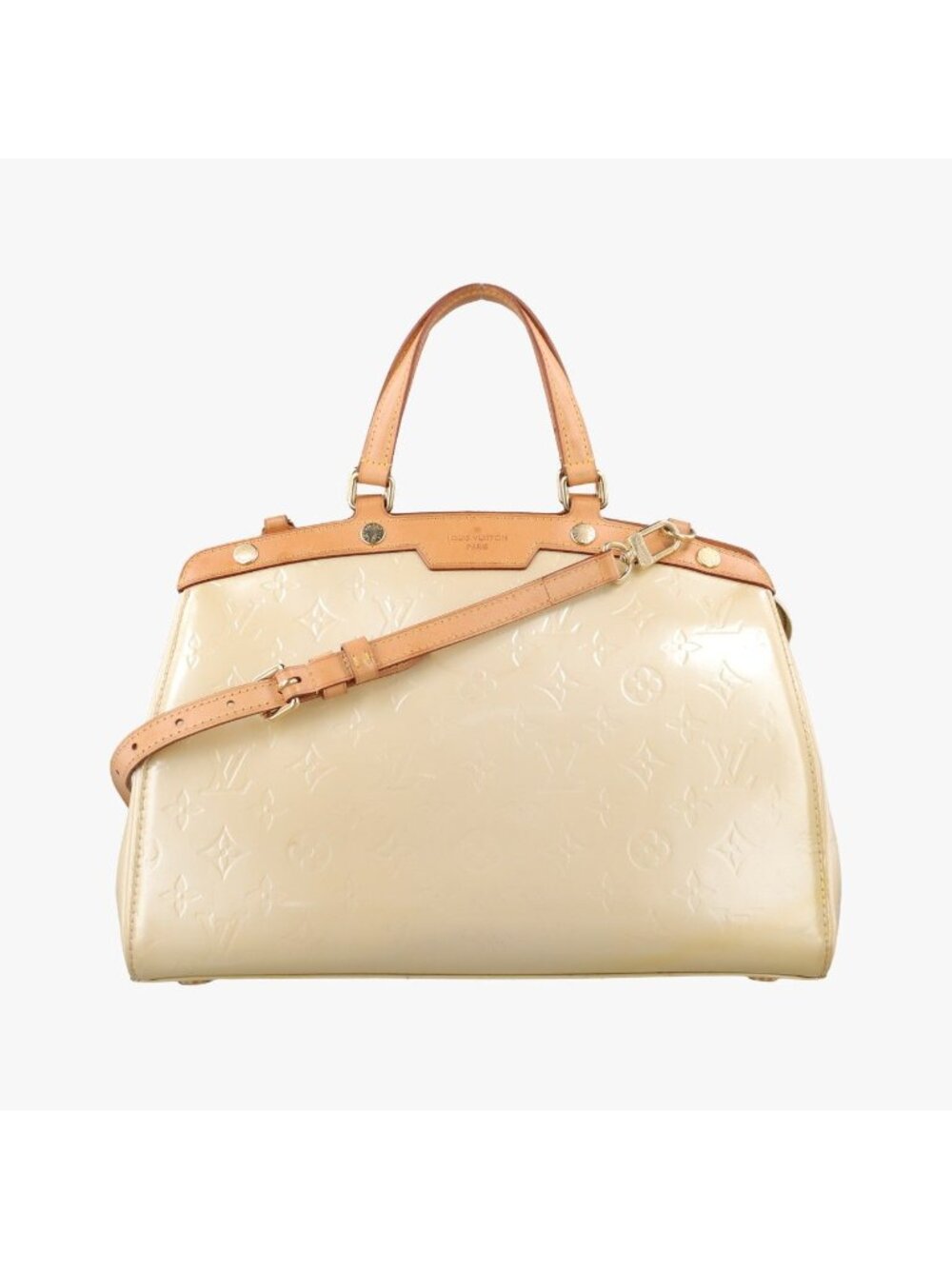 Louis Vuitton Blair MM Blanc Corail Vernis Shoulder Bag
